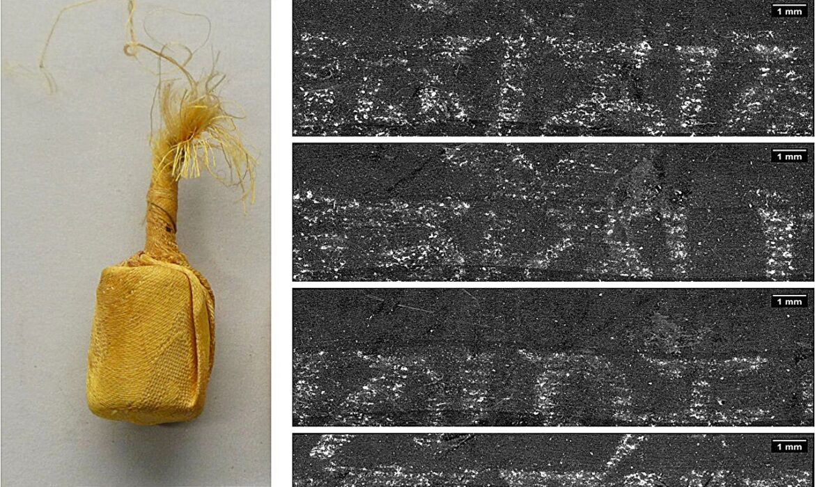 Tia X mở các cuộn giấy từ ban thờ Phật