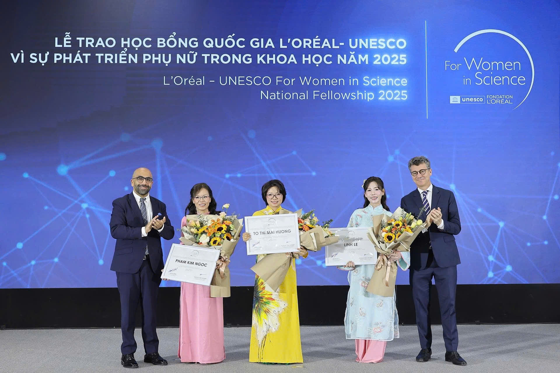 Ba nhà khoa học nữ nhận học bổng L’Oréal – UNESCO 2025